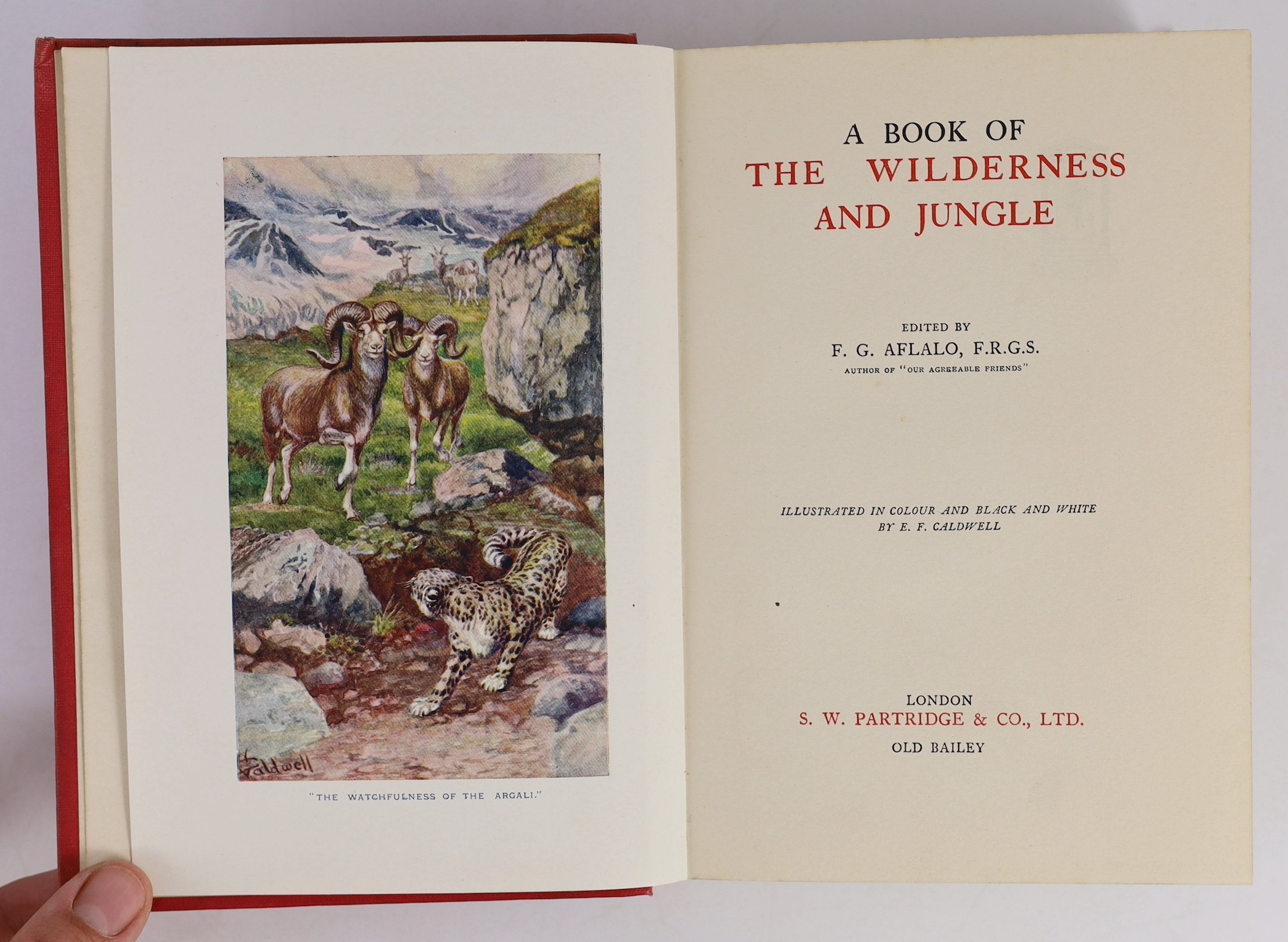 Patterson, Col. Robert and Johnston, Col. John - Concerning the Forefathers, one of 1000, 4to, cloth, Dayton, Ohio, 1902 and Aflalo, F.G - A Book of the Wilderness and Jungle, 8vo, cloth, S.W.Partridge & Co., Ltd., Londo